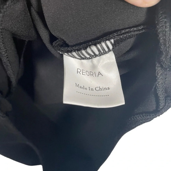 NWT ReoRia Square Neck Wide Strap Bodysuit in Black Size M - Picture 10 of 12